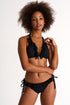 Low-Rise Bikini Bottom With Fringes - 42450-31-800 4 / 800 Caviar / 75% POLYAMIDE, 25% ELASTANE